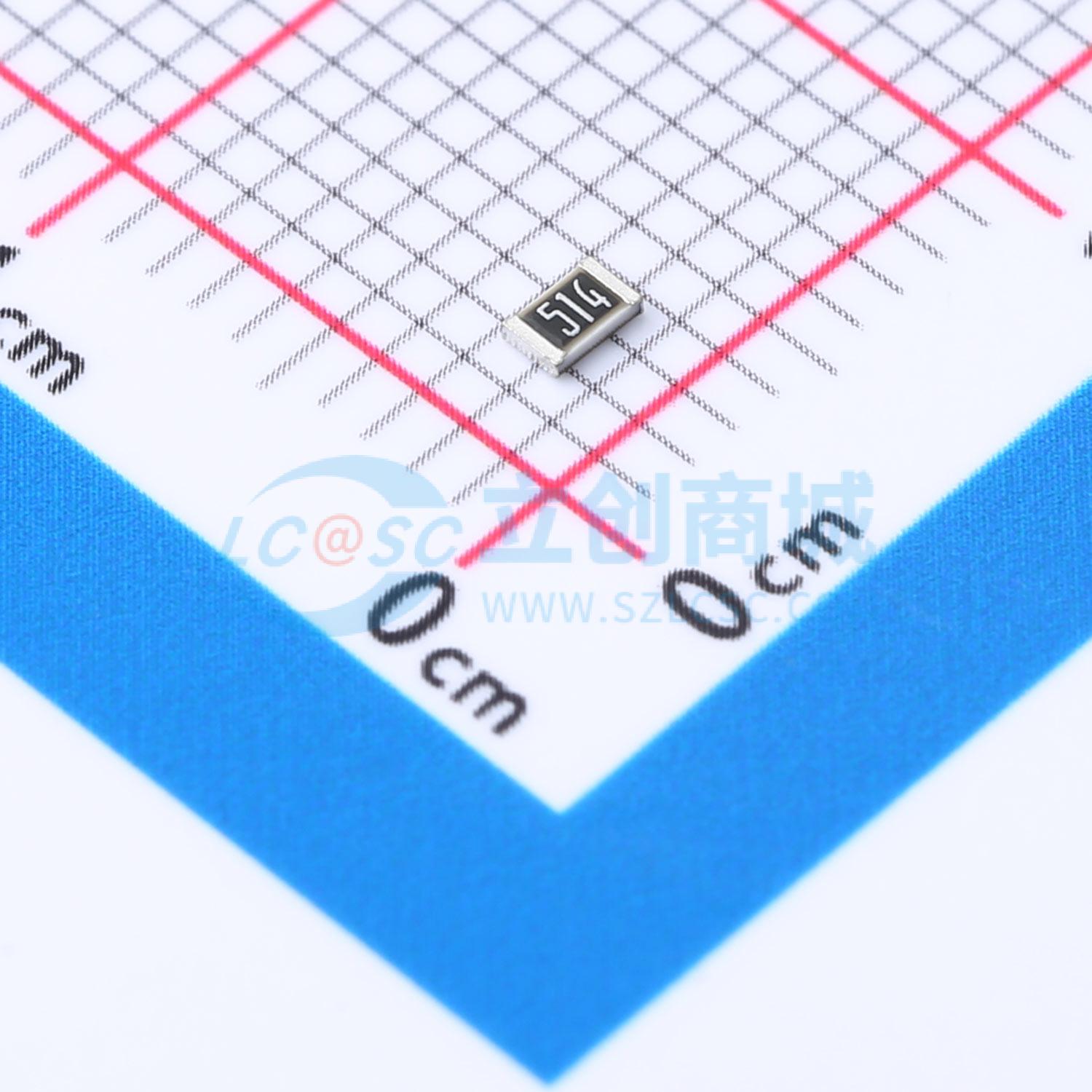 点击查看大图 PTFR0805B510KP9实物图