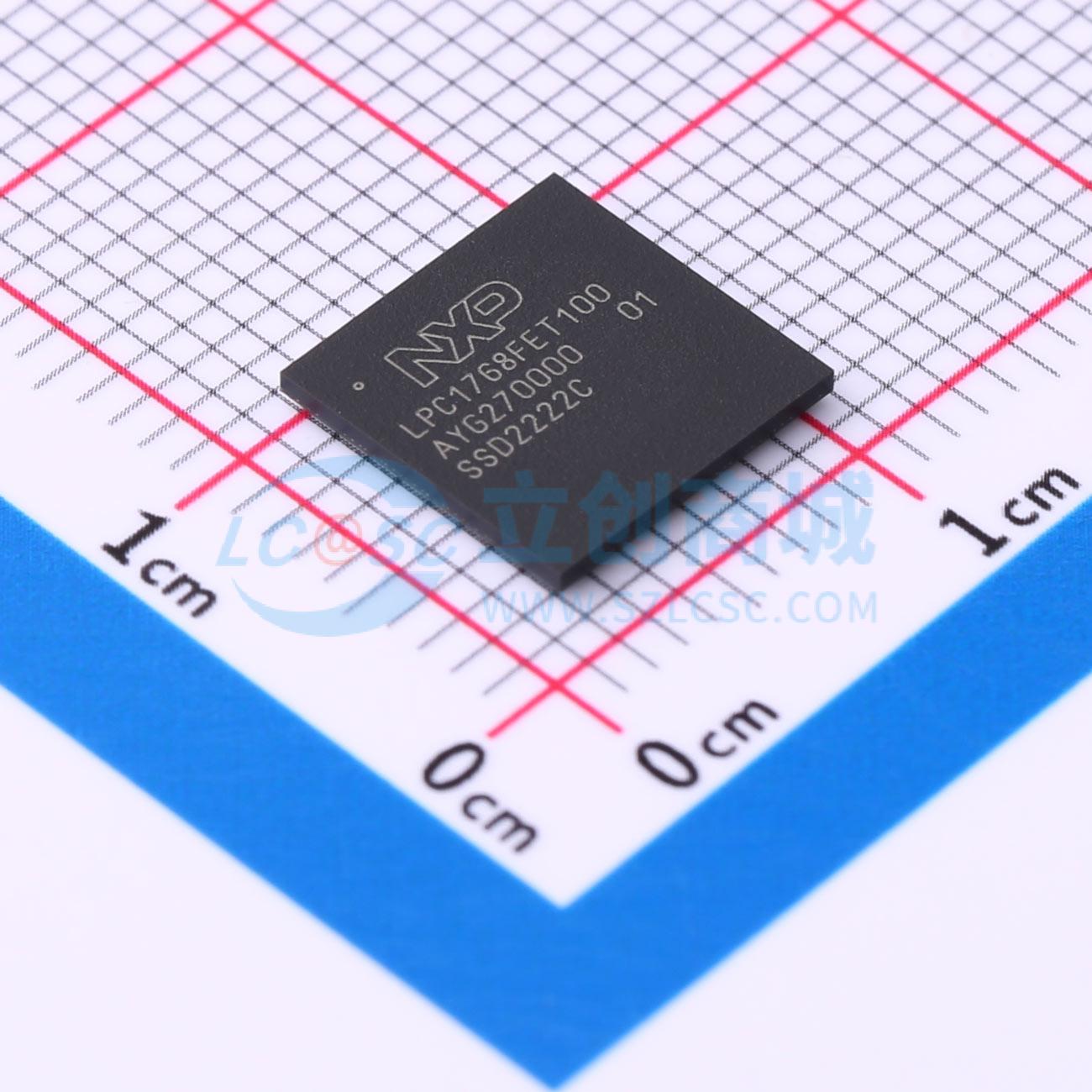 点击查看大图 LPC1768FET100实物图