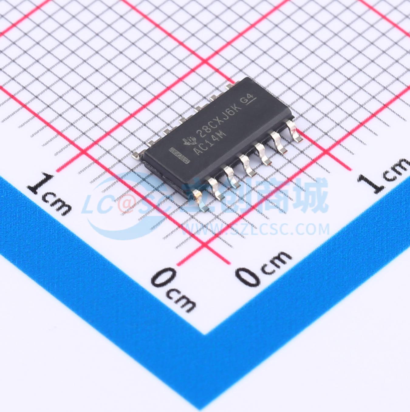 点击查看大图 CD74AC14M实物图