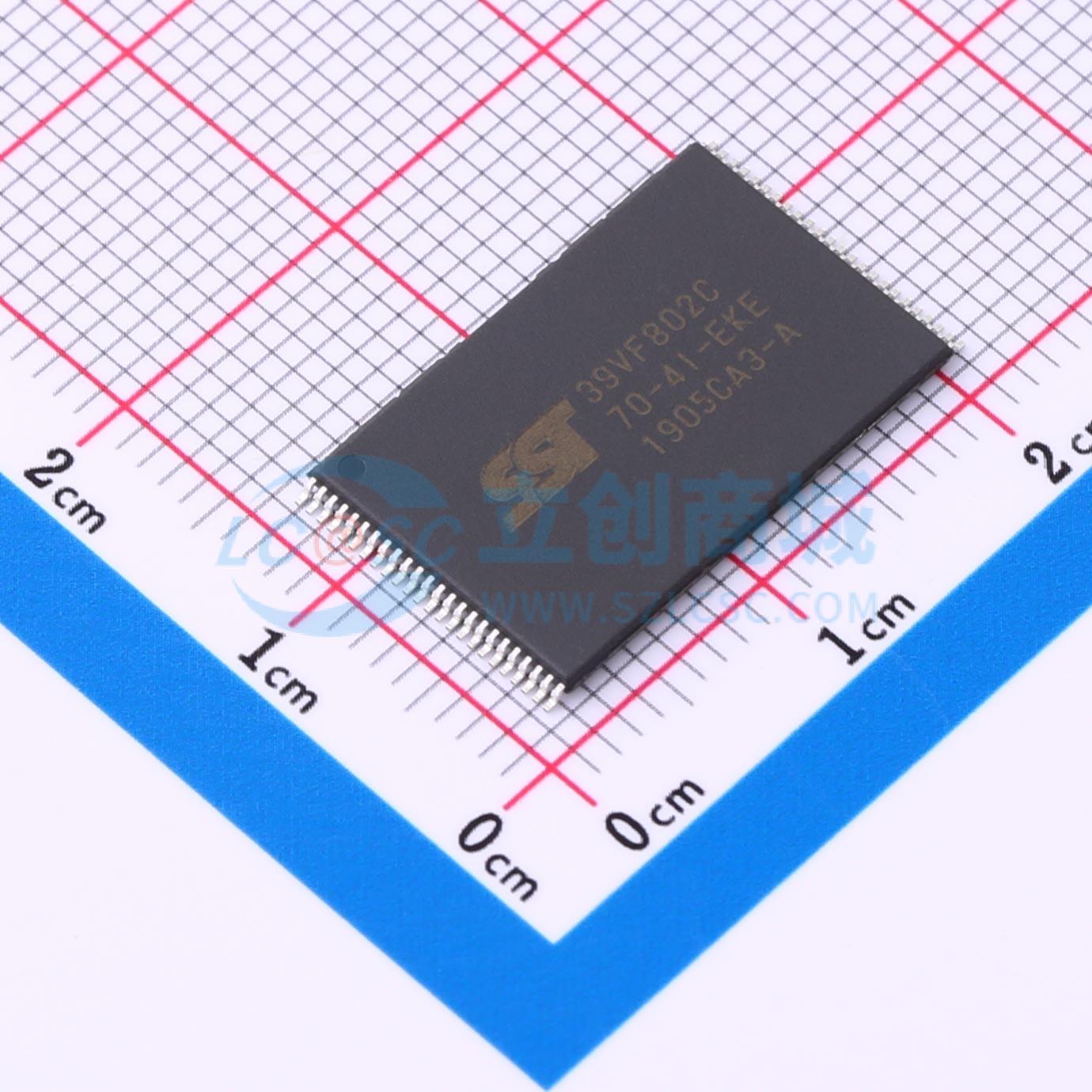 点击查看大图 SST39VF802C-70-4I-EKE实物图