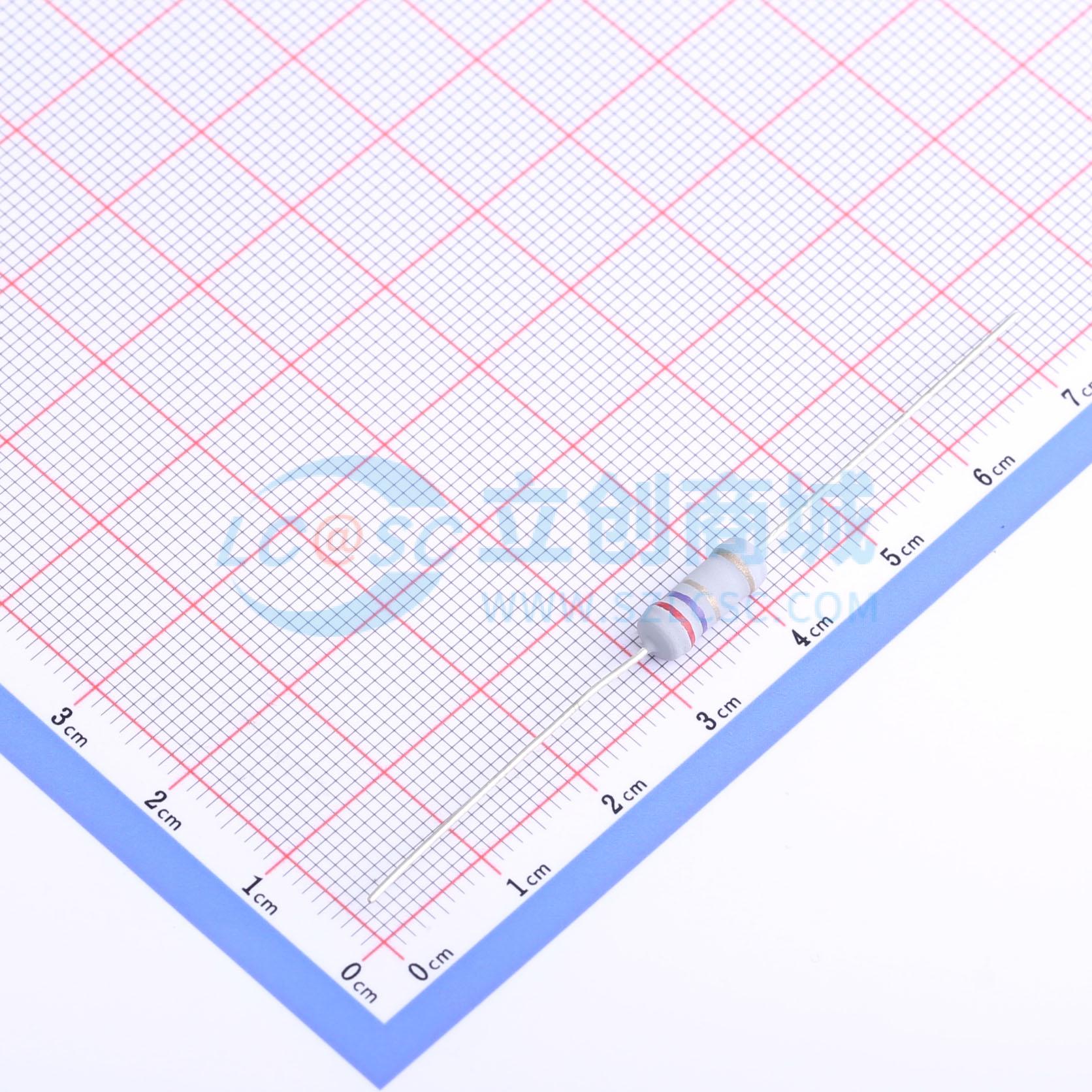 点击查看大图 MO1W-2Ω7±5%-6T63实物图