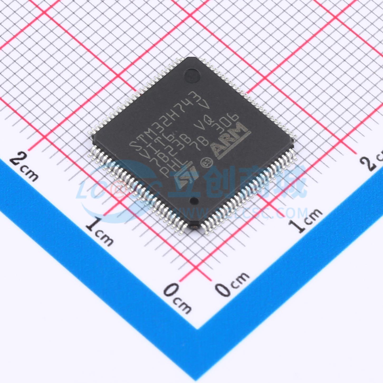 STM32H743VIT6实物图