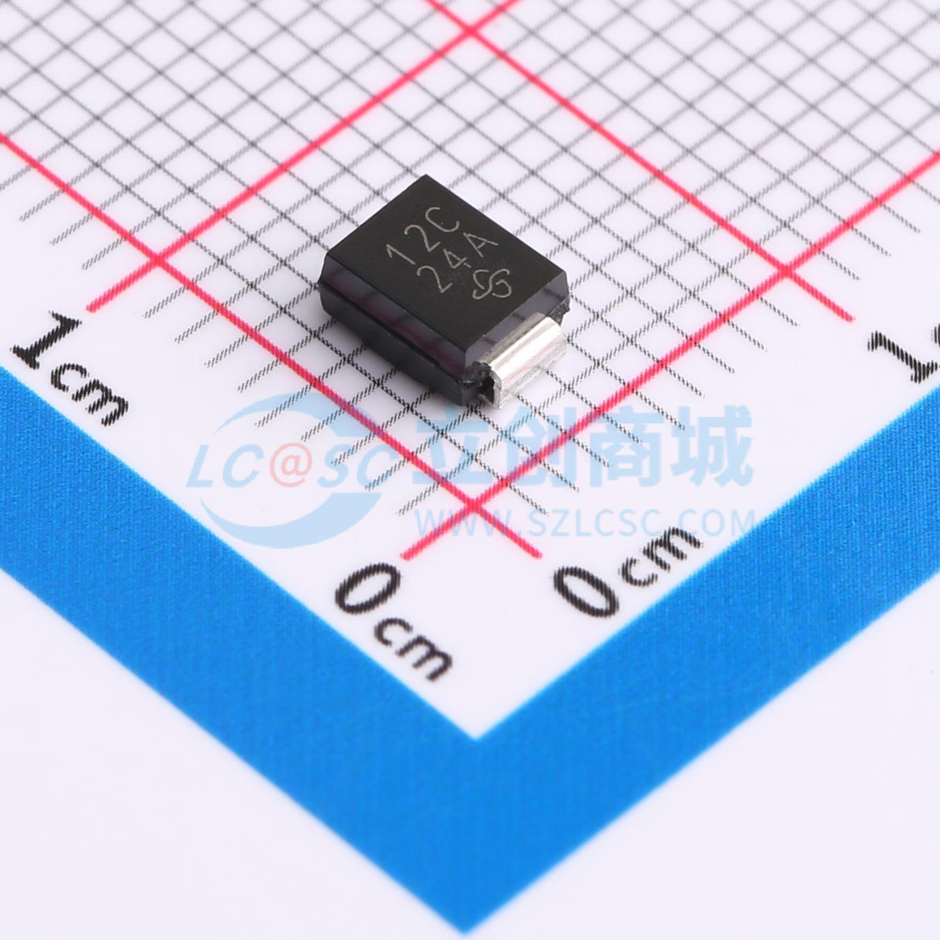 点击查看大图 P6SMB12CA-E3/52实物图