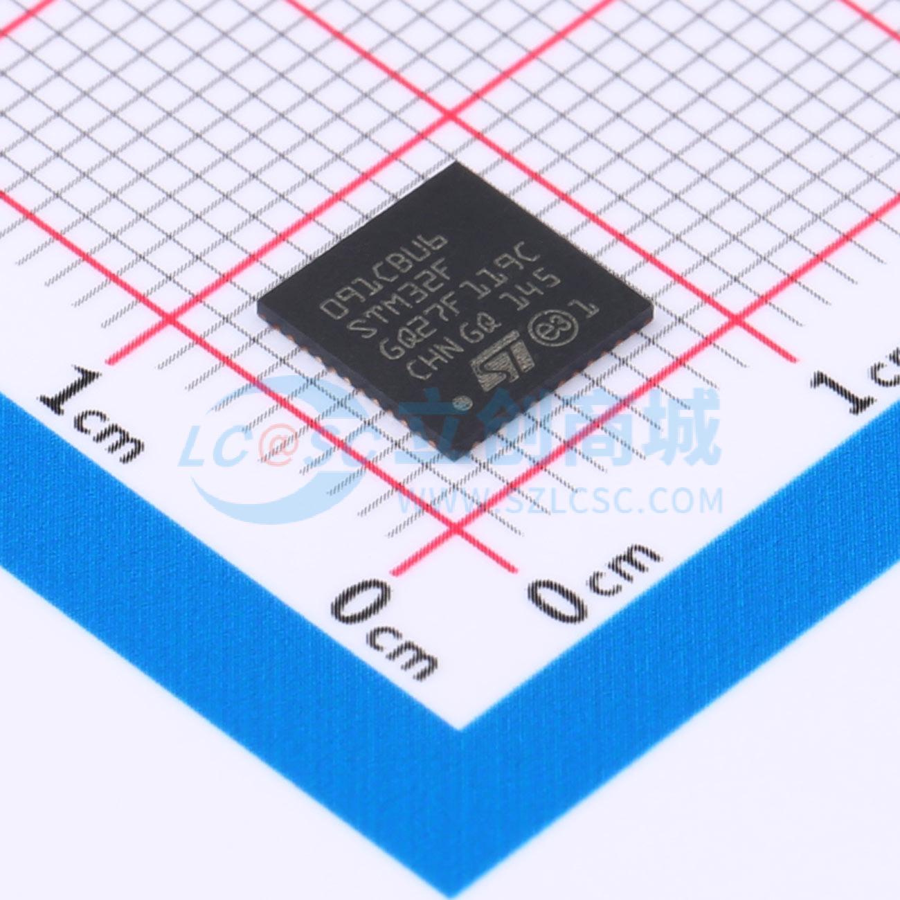点击查看大图 STM32F091CBU6实物图