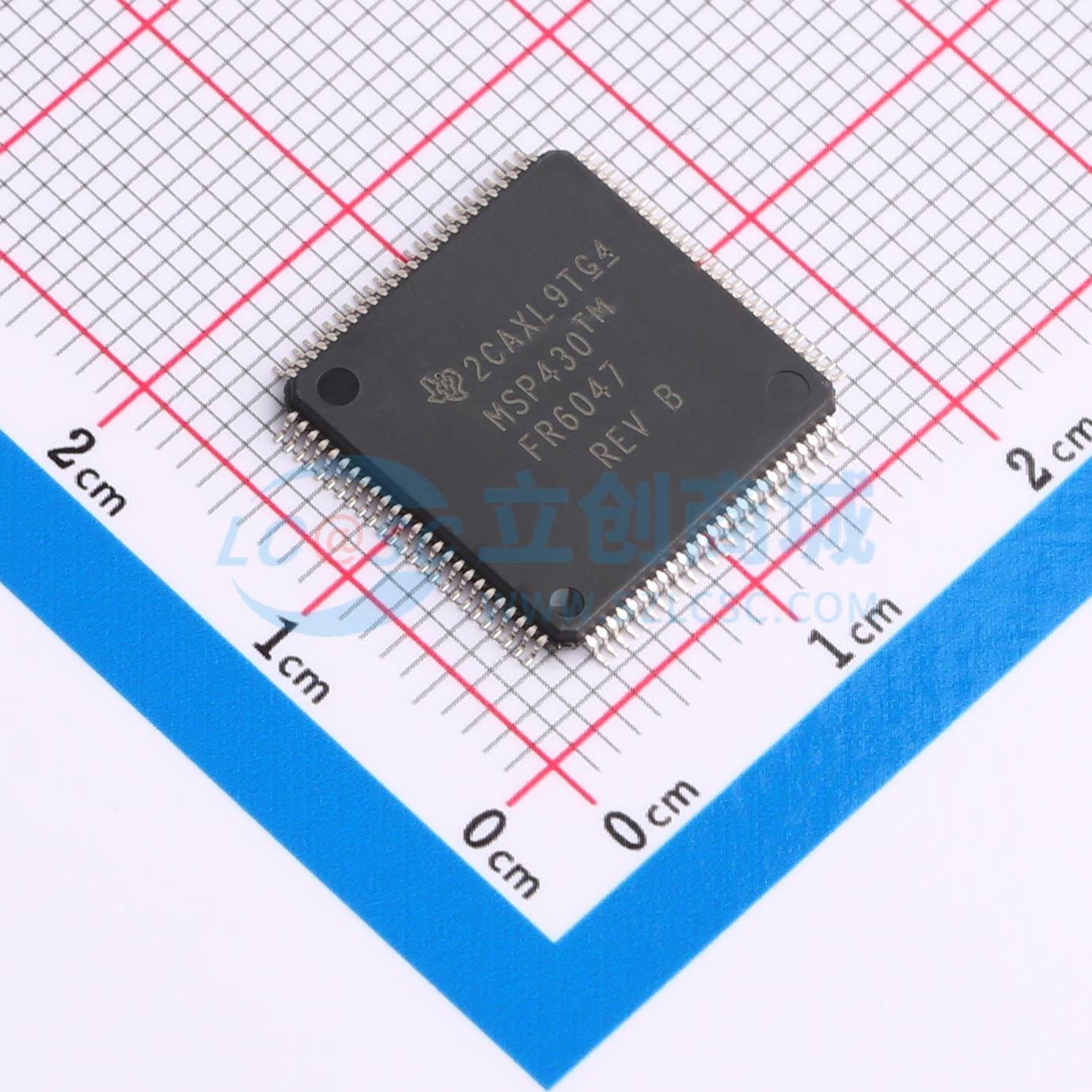 点击查看大图 MSP430FR6047IPZR实物图