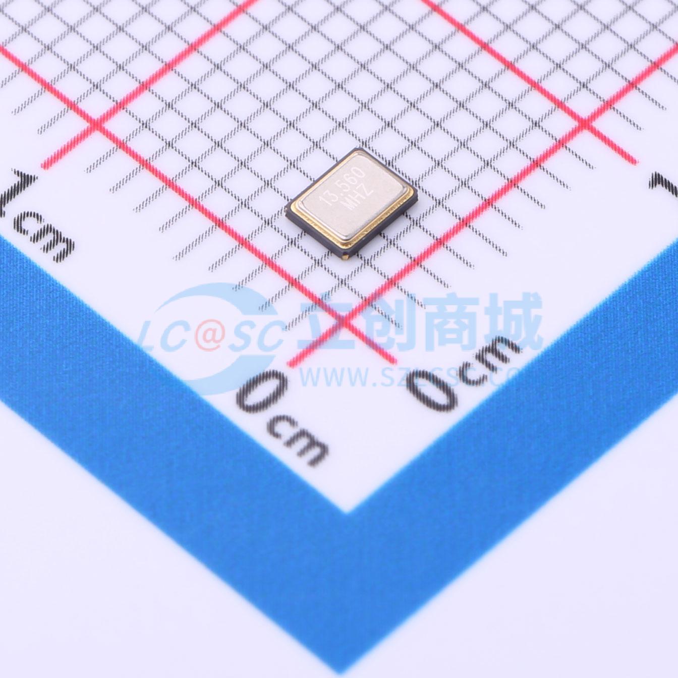 点击查看大图 3225 13.560M 20PF 10PPM实物图