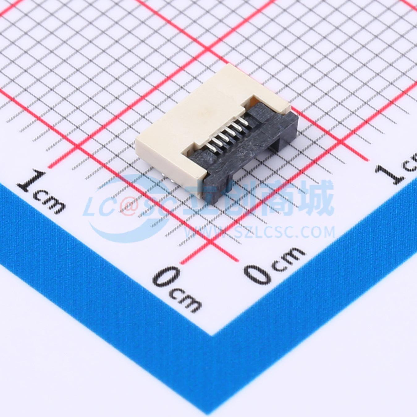 点击查看大图 KH-FG0.5-H2.0-6P-SMT实物图