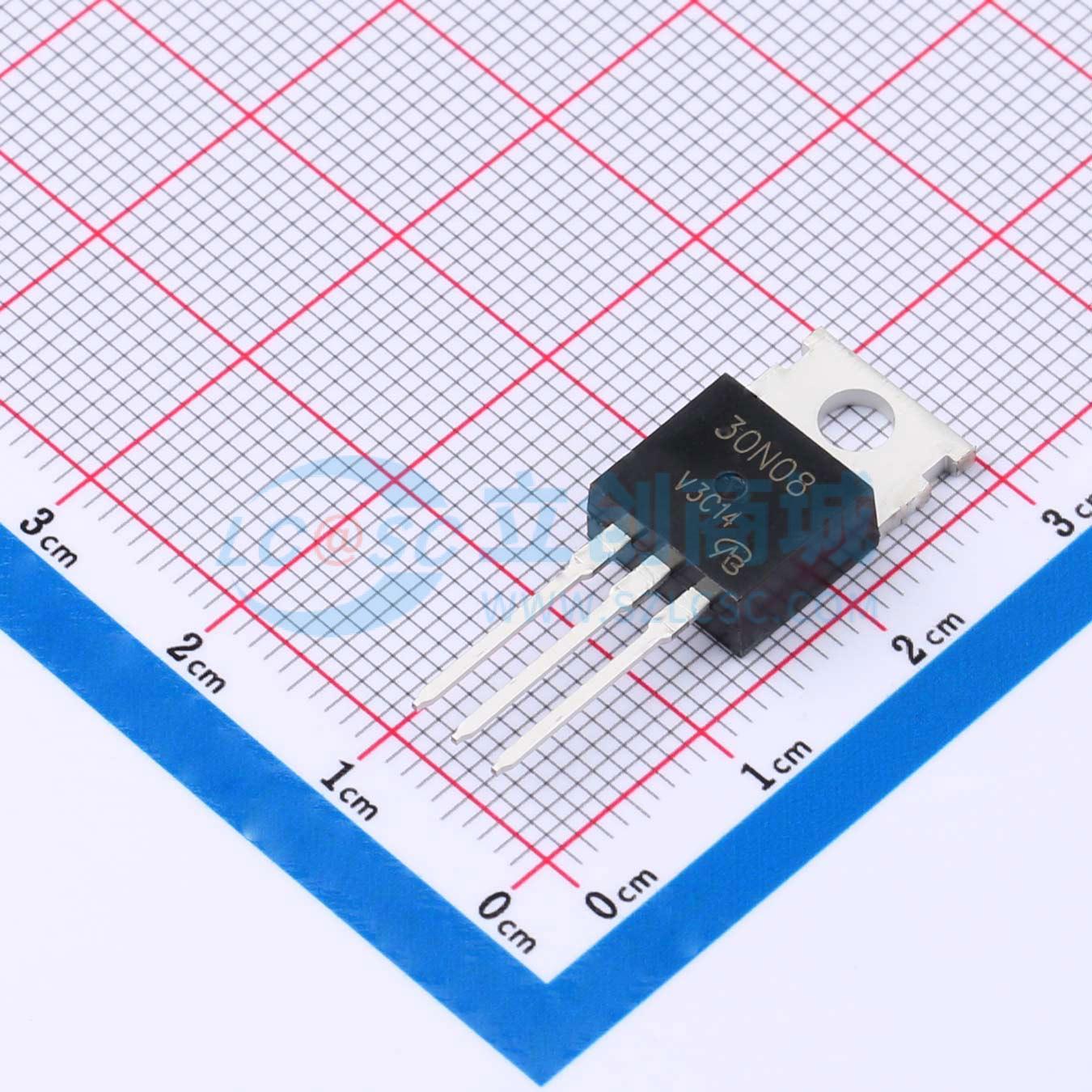 点击查看大图 MTP30N08M-VB实物图