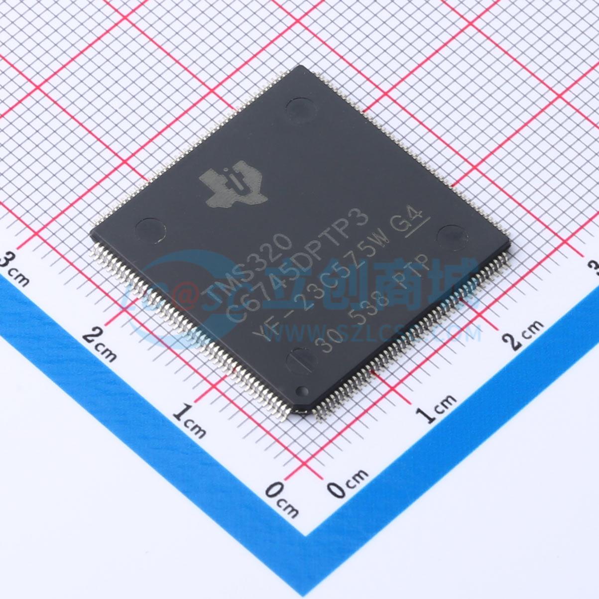 TMS320C6745DPTP3实物图