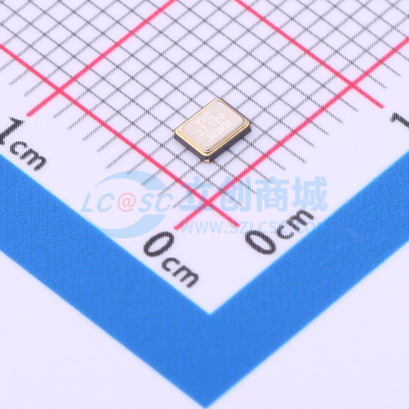 点击查看大图 XL2EL89CMI-111YLC-27.12M实物图