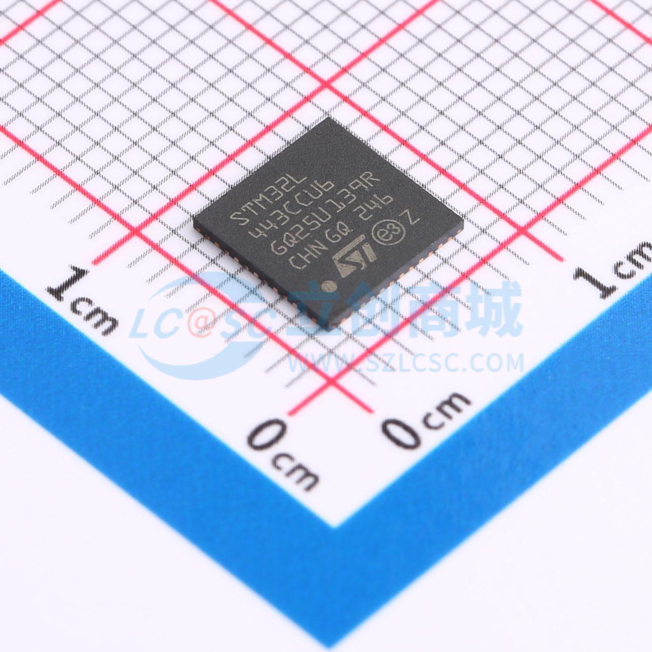 点击查看大图 STM32L443CCU6实物图