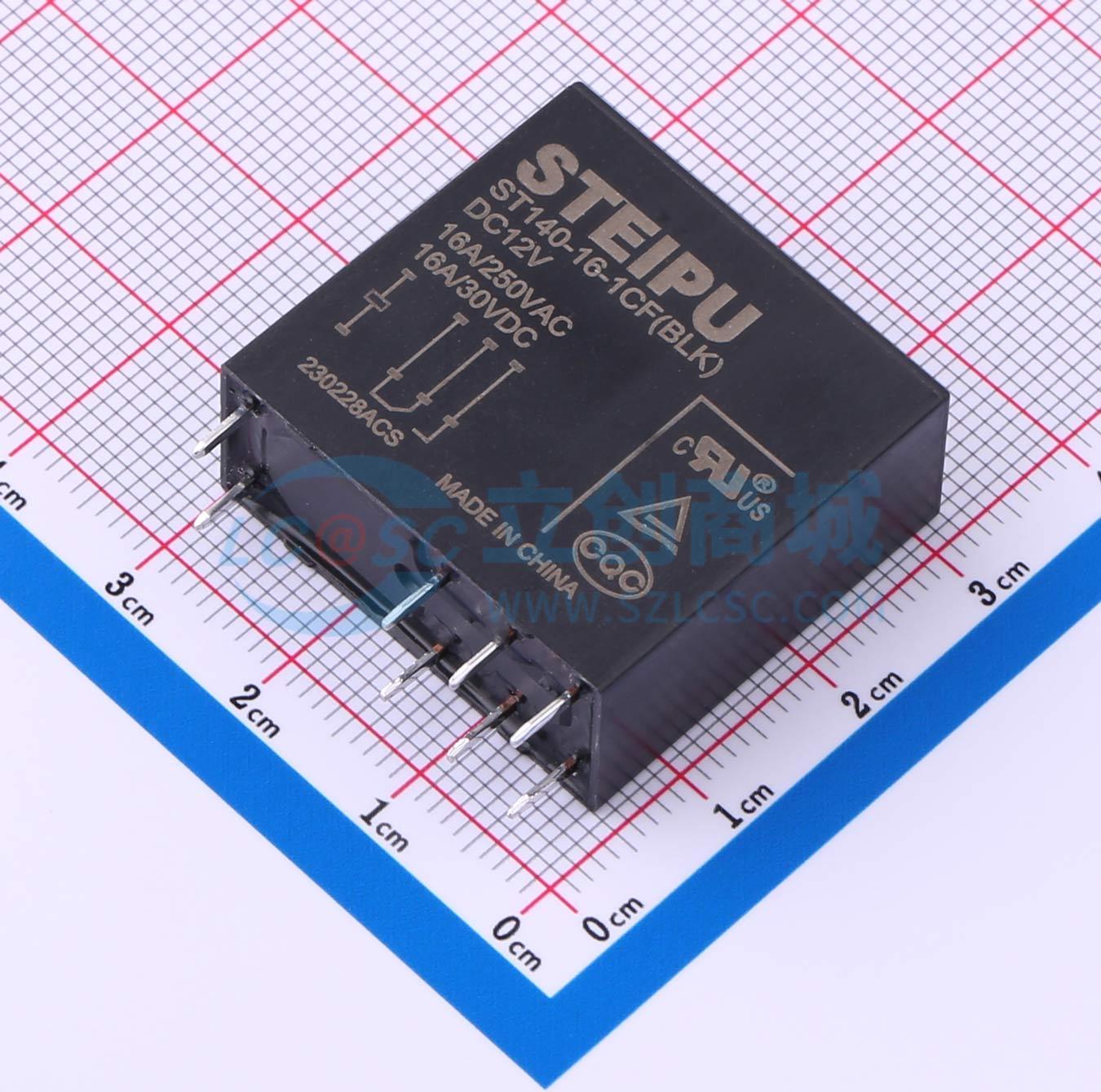 点击查看大图 ST140-16-1CF(BLK)/DC12V实物图