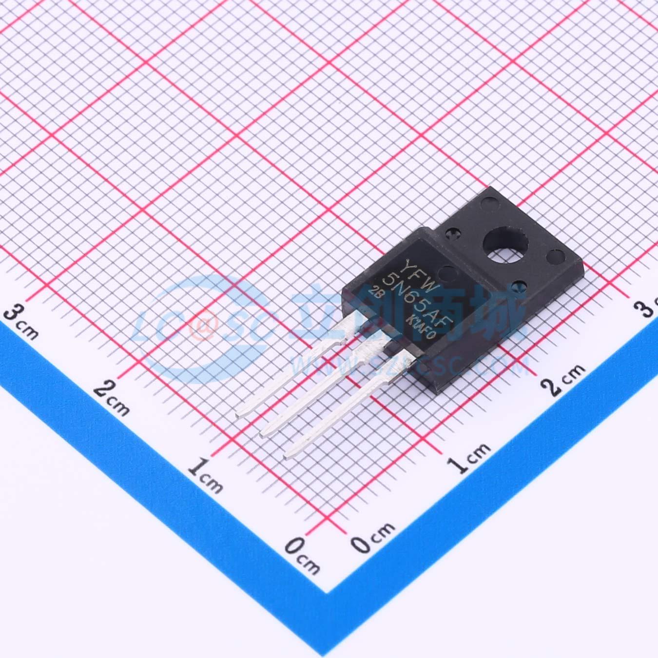 点击查看大图 YFW5N65AF实物图