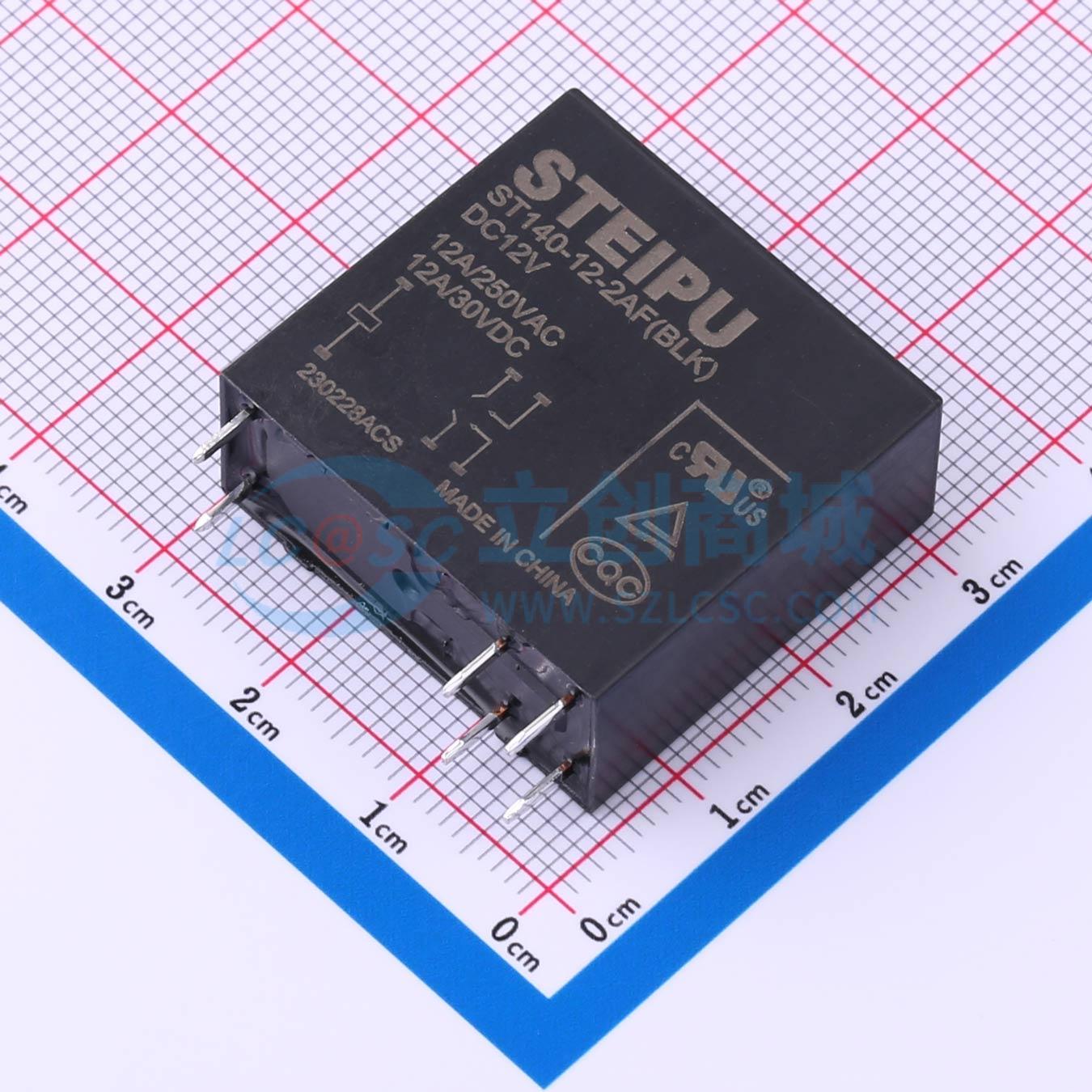 ST140-12-2AF(BLK)/DC12V实物图