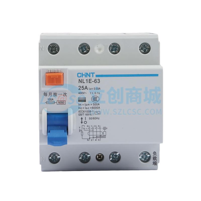 NL1E-63 3P+N 25A 30mA实物图