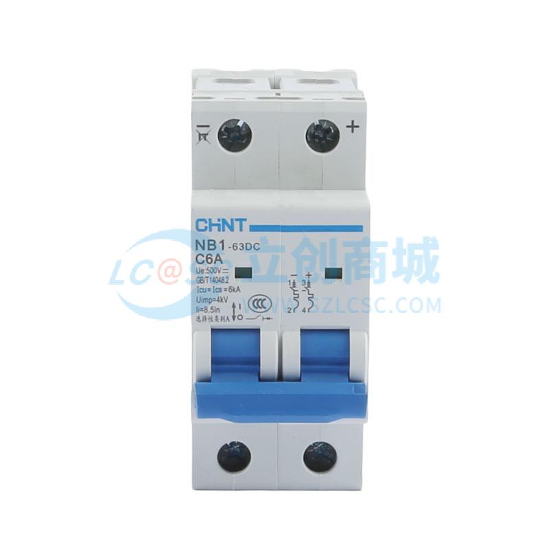 NB1-63DC 2P C6A DC500V 6kA(R)实物图