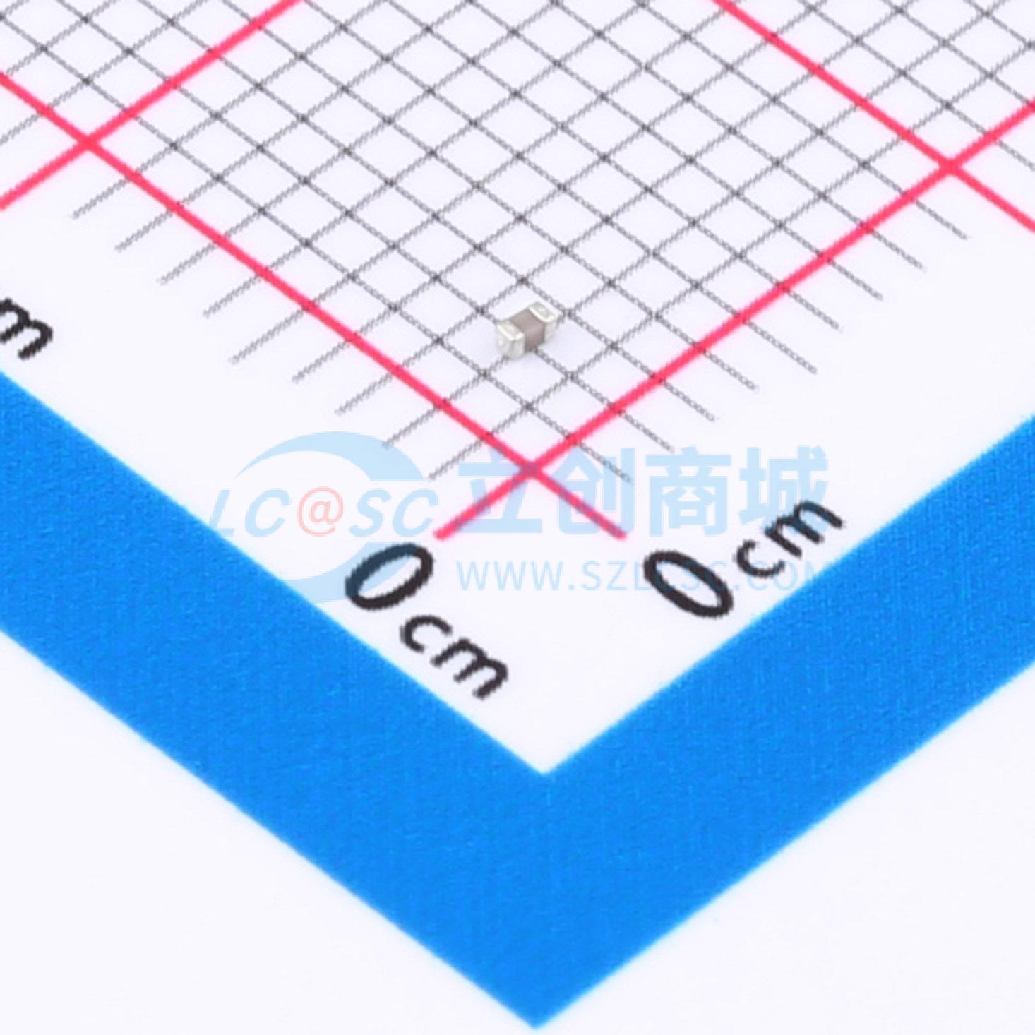 点击查看大图 TCC0402COG2R5C500AT实物图