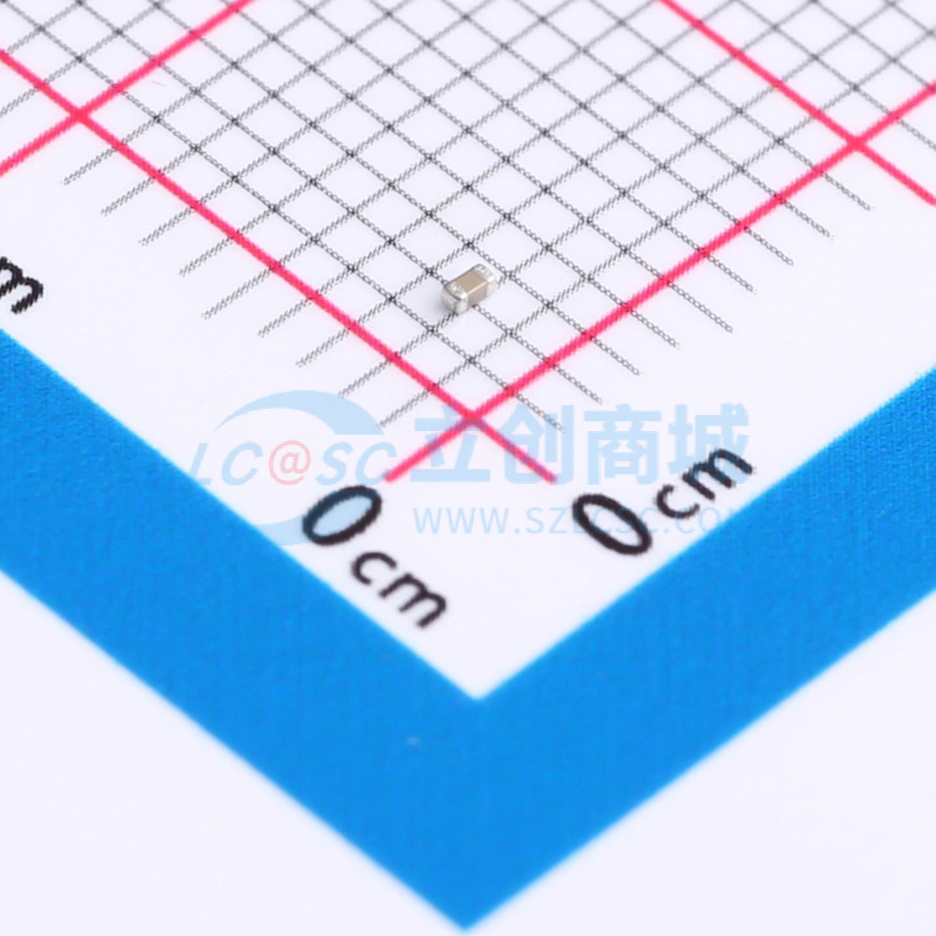 点击查看大图 TCC0402X5R684K100AT实物图