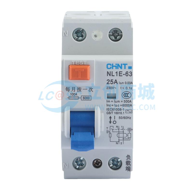 NL1E-63 1P+N 25A 30mA实物图