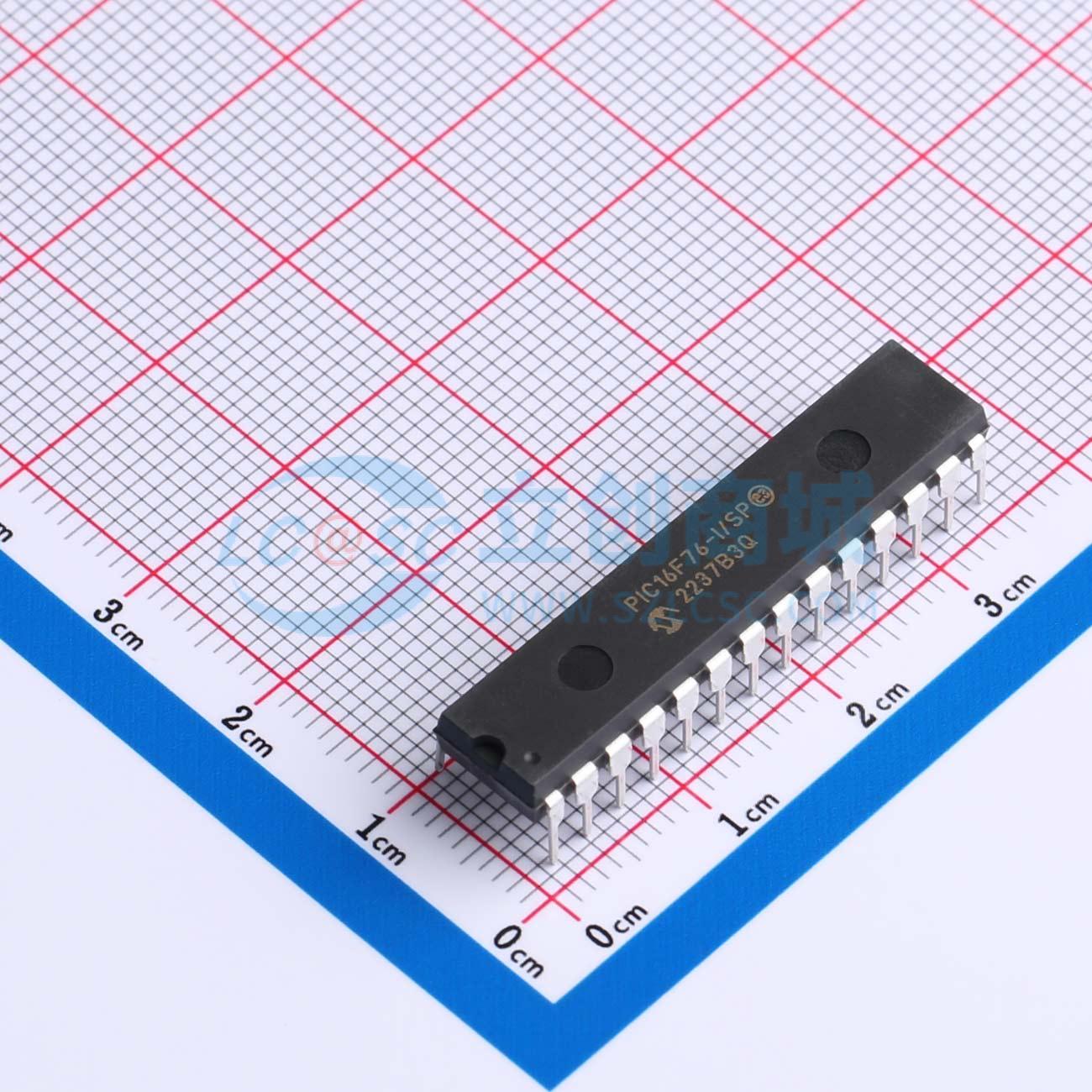 PIC16F76-I/SP实物图