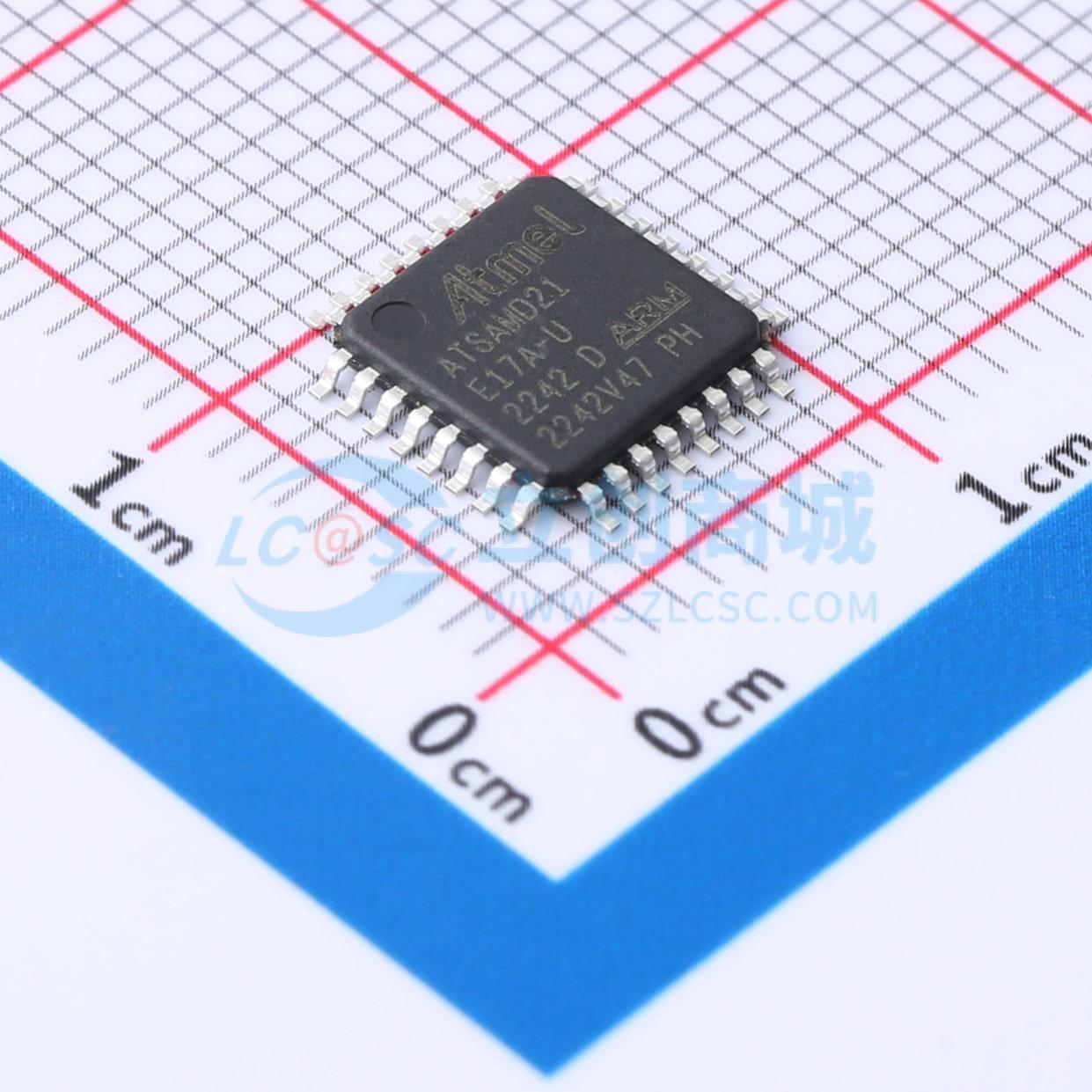 ATSAMD21E17A-AU实物图