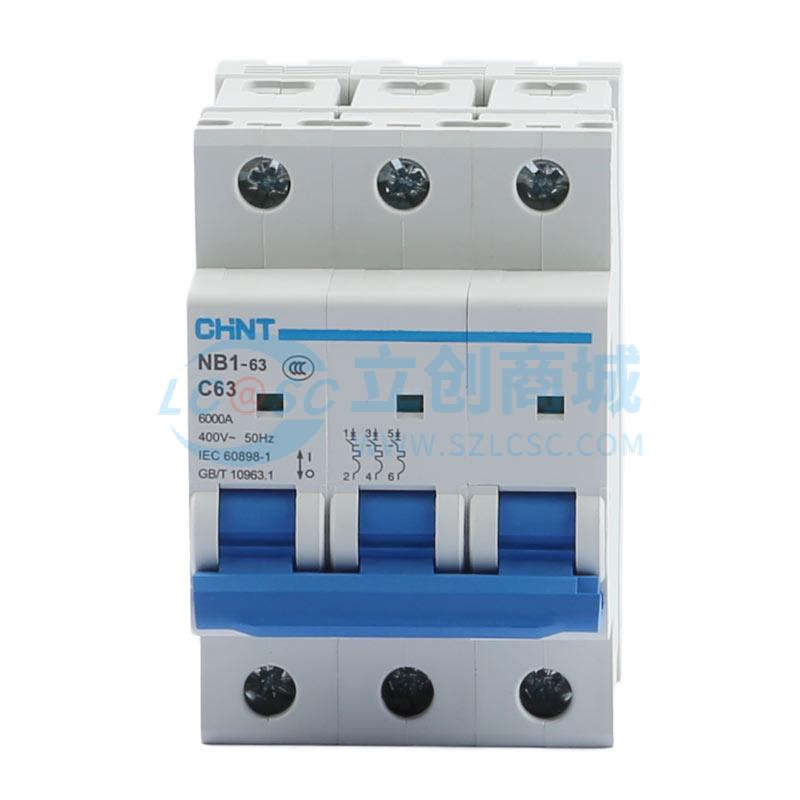 NB1-63 3P C63 6kA(R)实物图