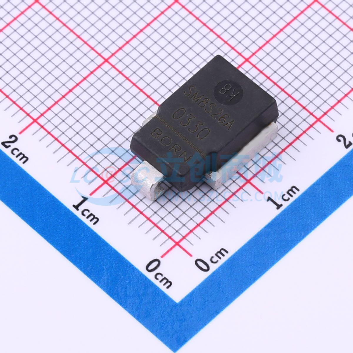 点击查看大图 SM8S26A实物图