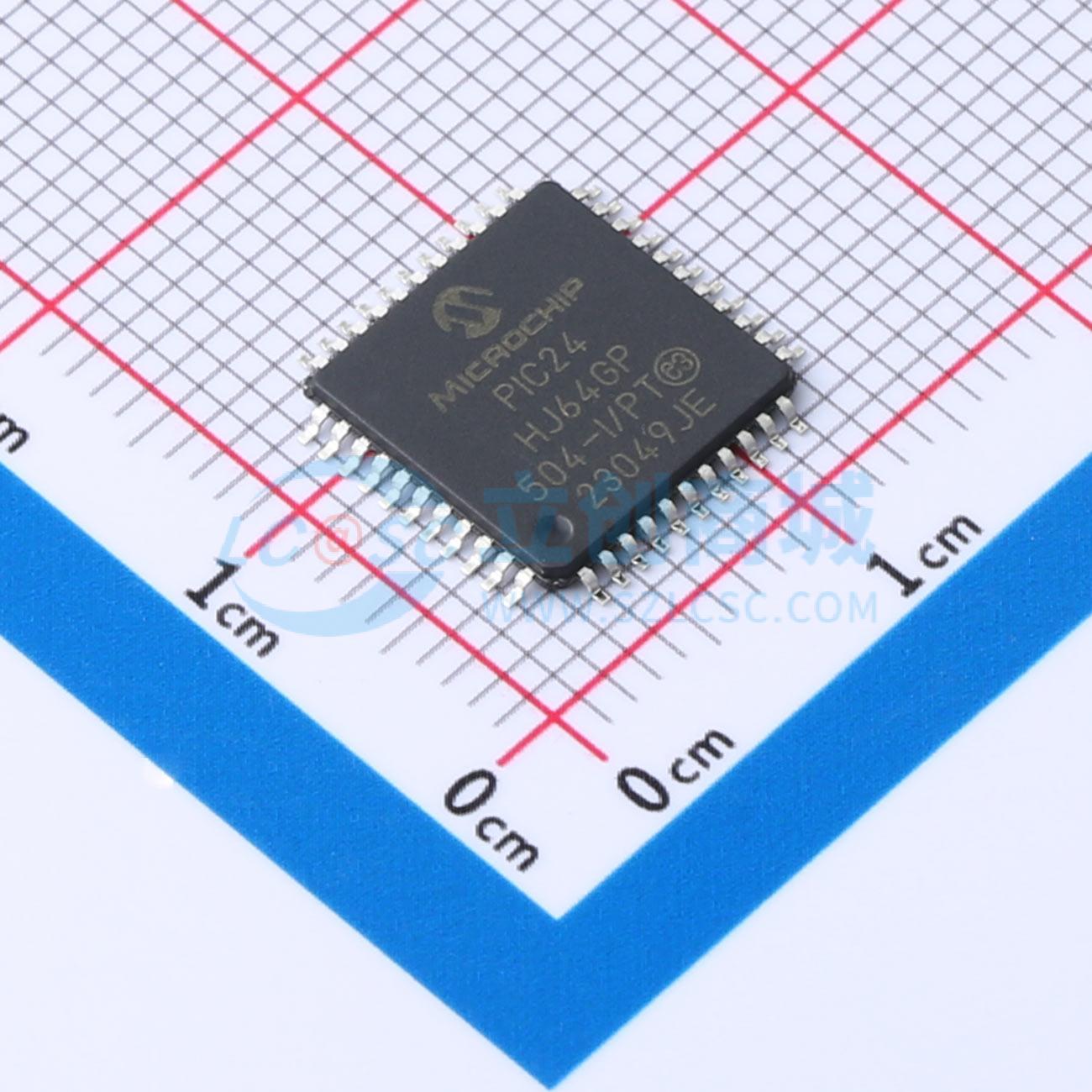 点击查看大图 PIC24HJ64GP504-I/PT实物图