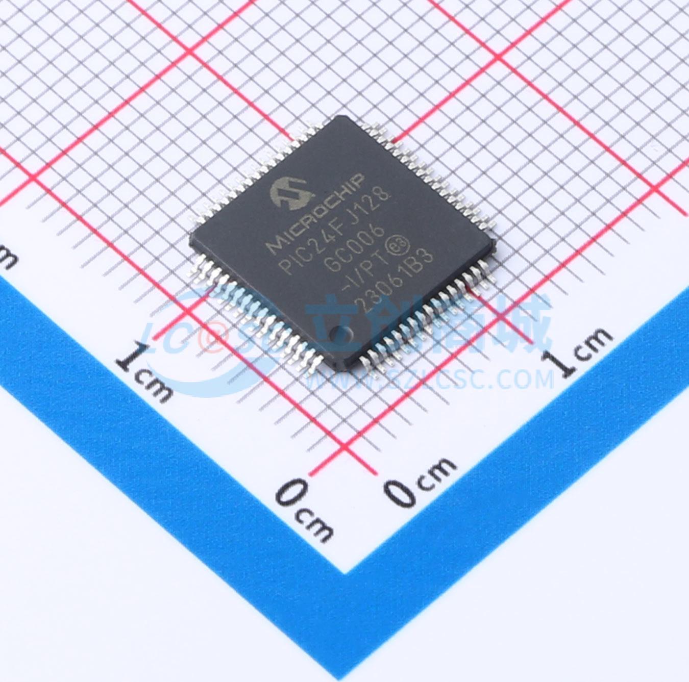 PIC24FJ128GC006-I/PT实物图