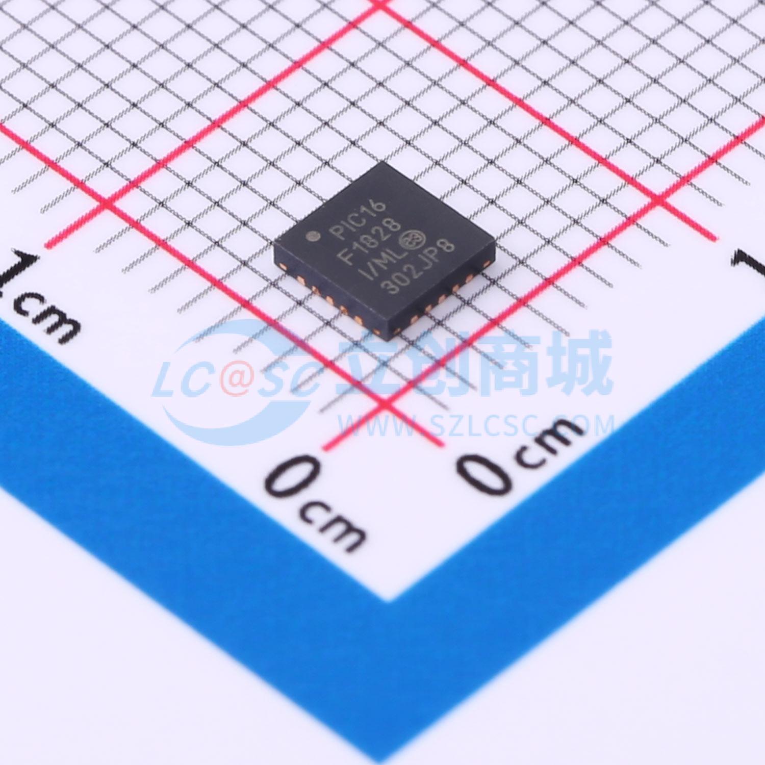 点击查看大图 PIC16F1828-I/ML实物图