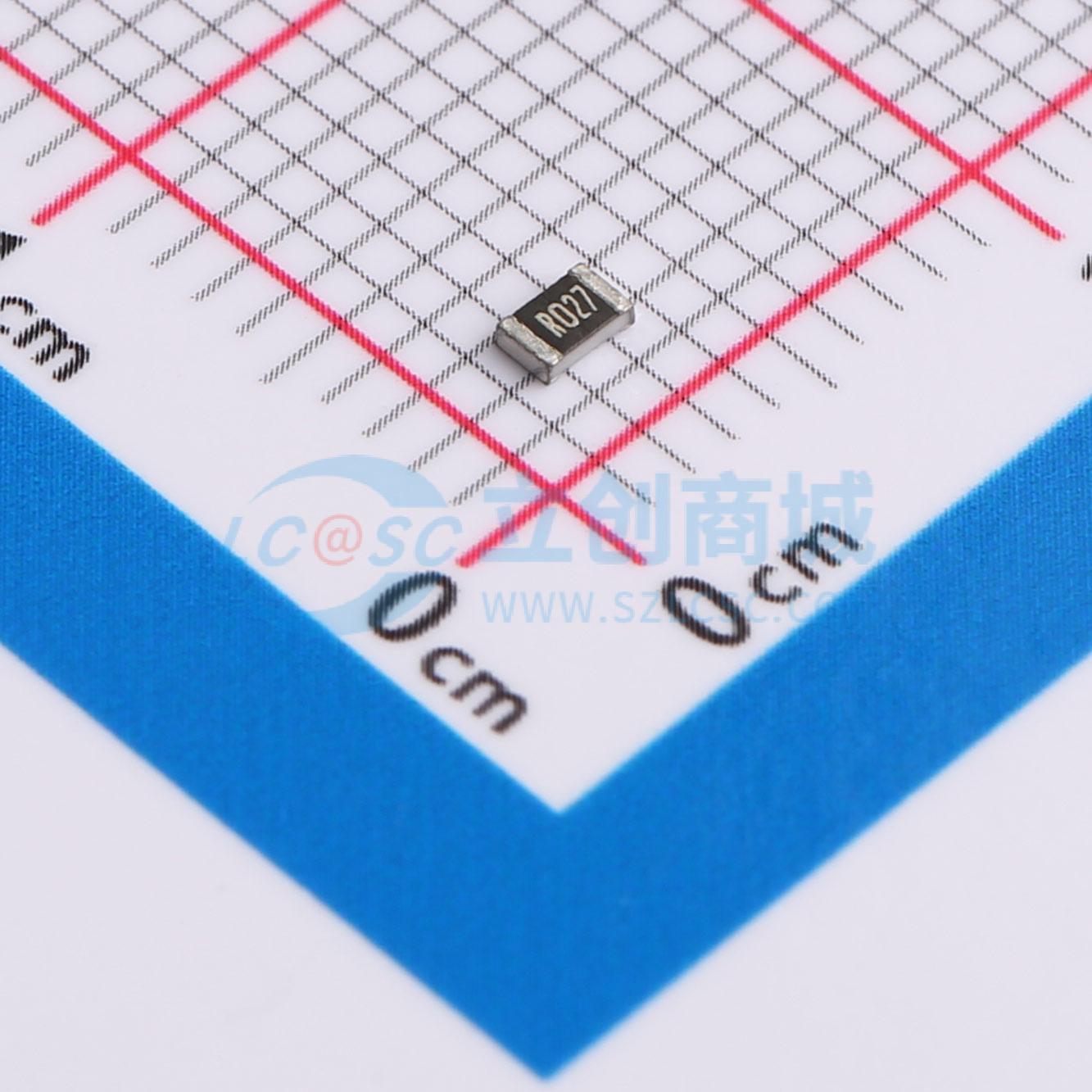 点击查看大图 0805W4J027LT5E实物图