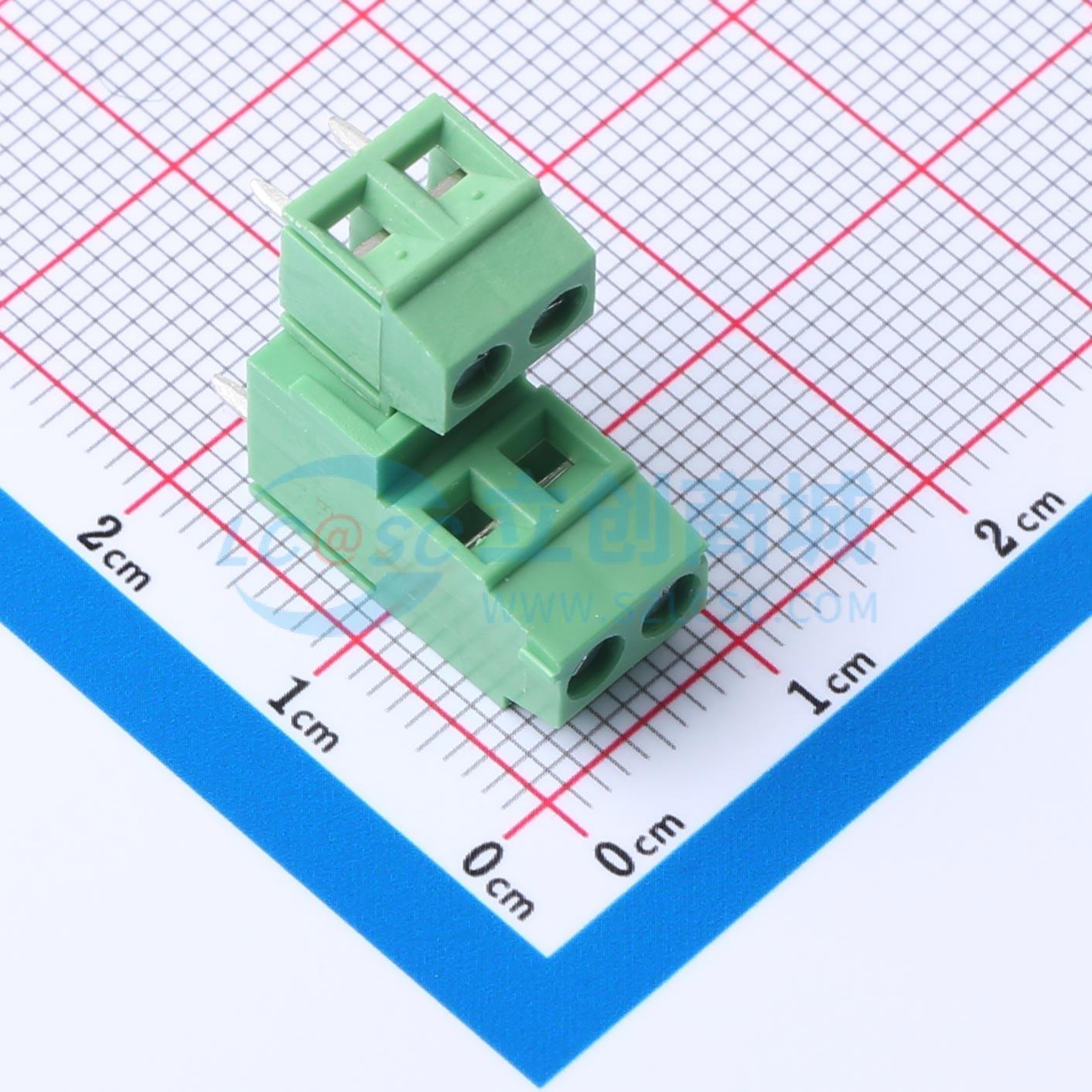 点击查看大图 DB125B-3.81-2*2P-GN-S实物图