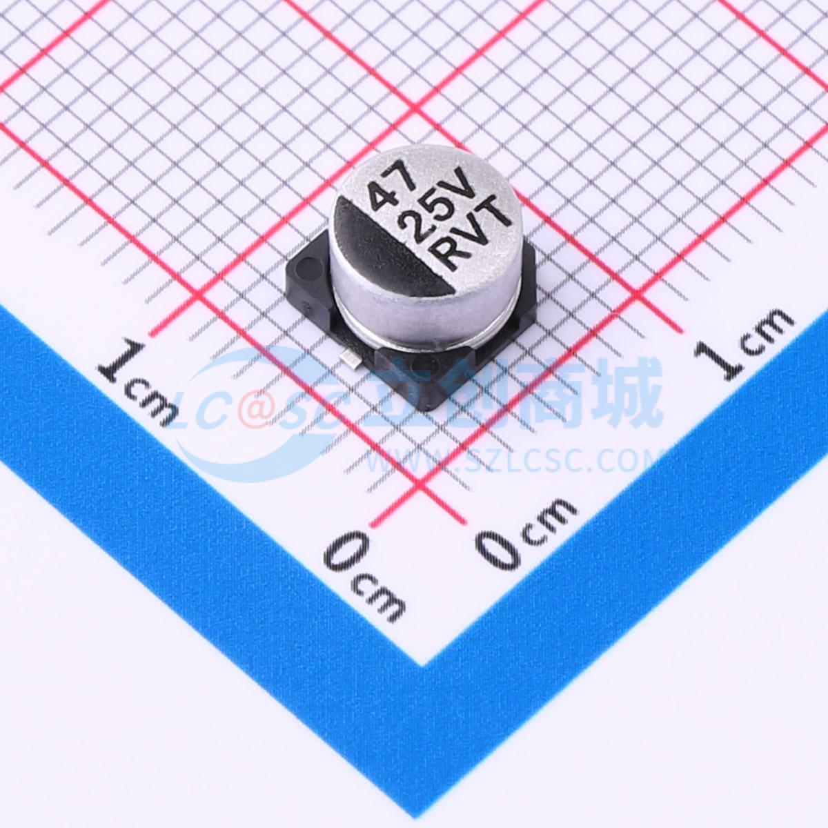点击查看大图 RVT1E470M0604实物图