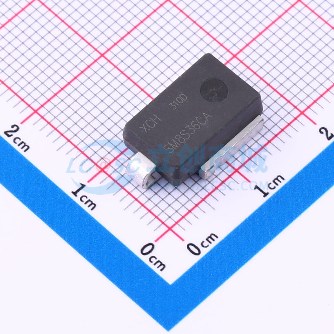 点击查看大图 SM8S36CA实物图