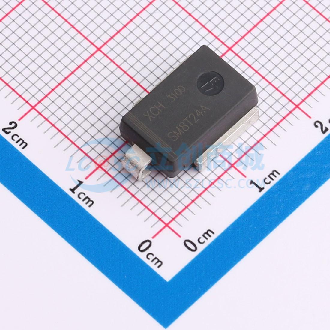 点击查看大图 SM8T24A实物图