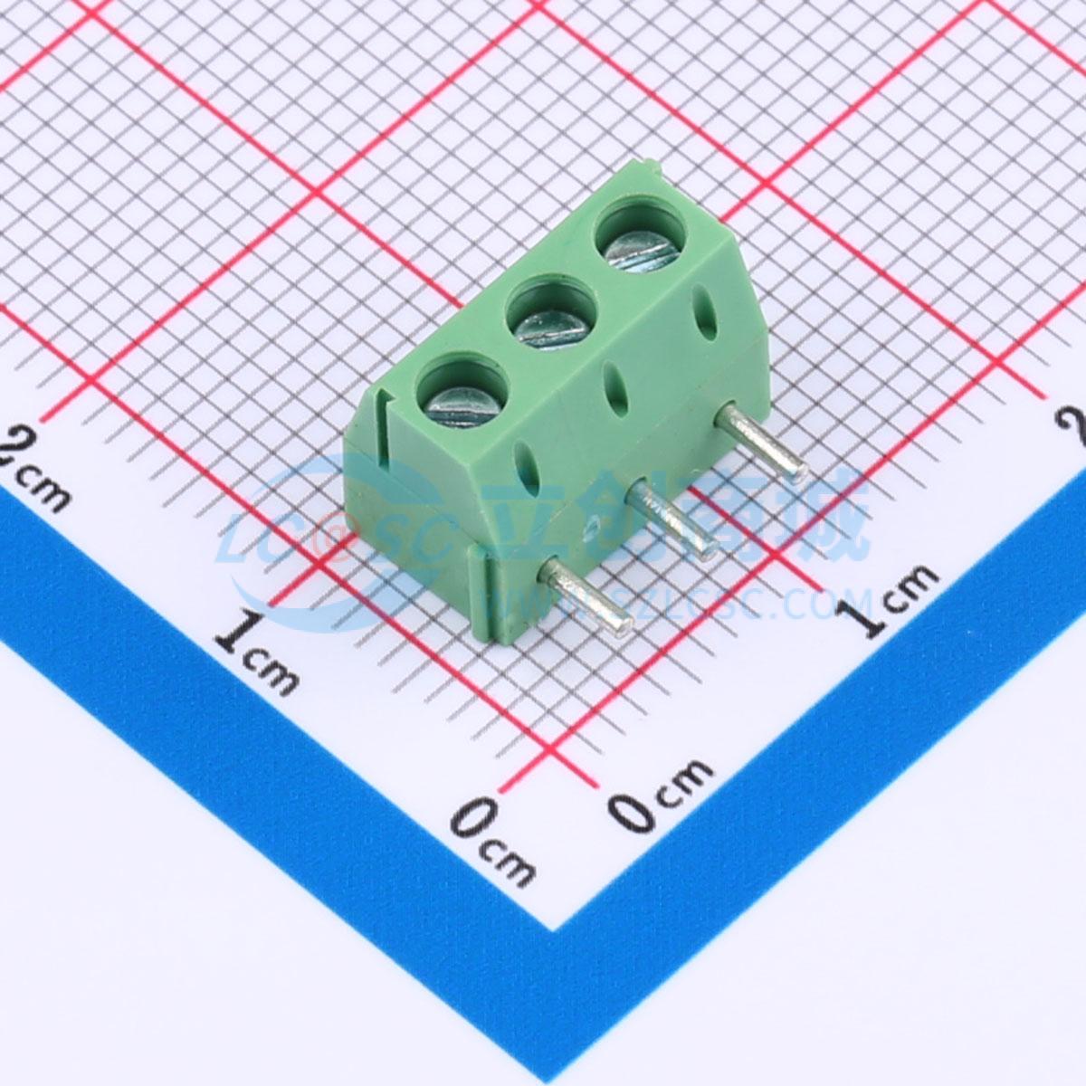 点击查看大图 DB301R-3.96-3P-GN-S实物图