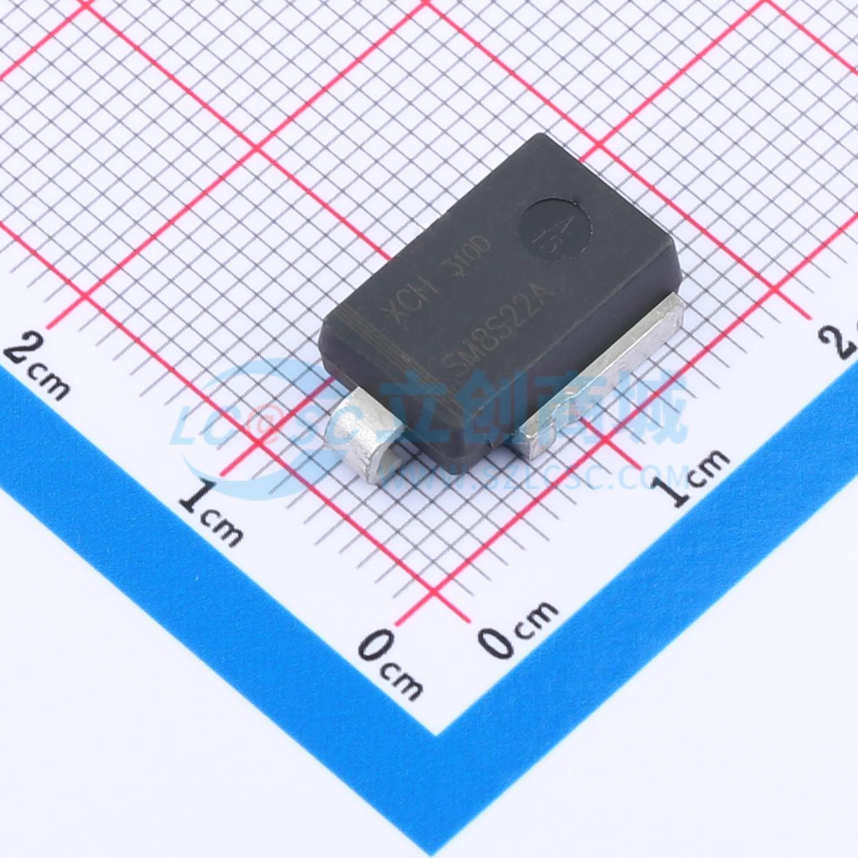 点击查看大图 SM8S22A实物图