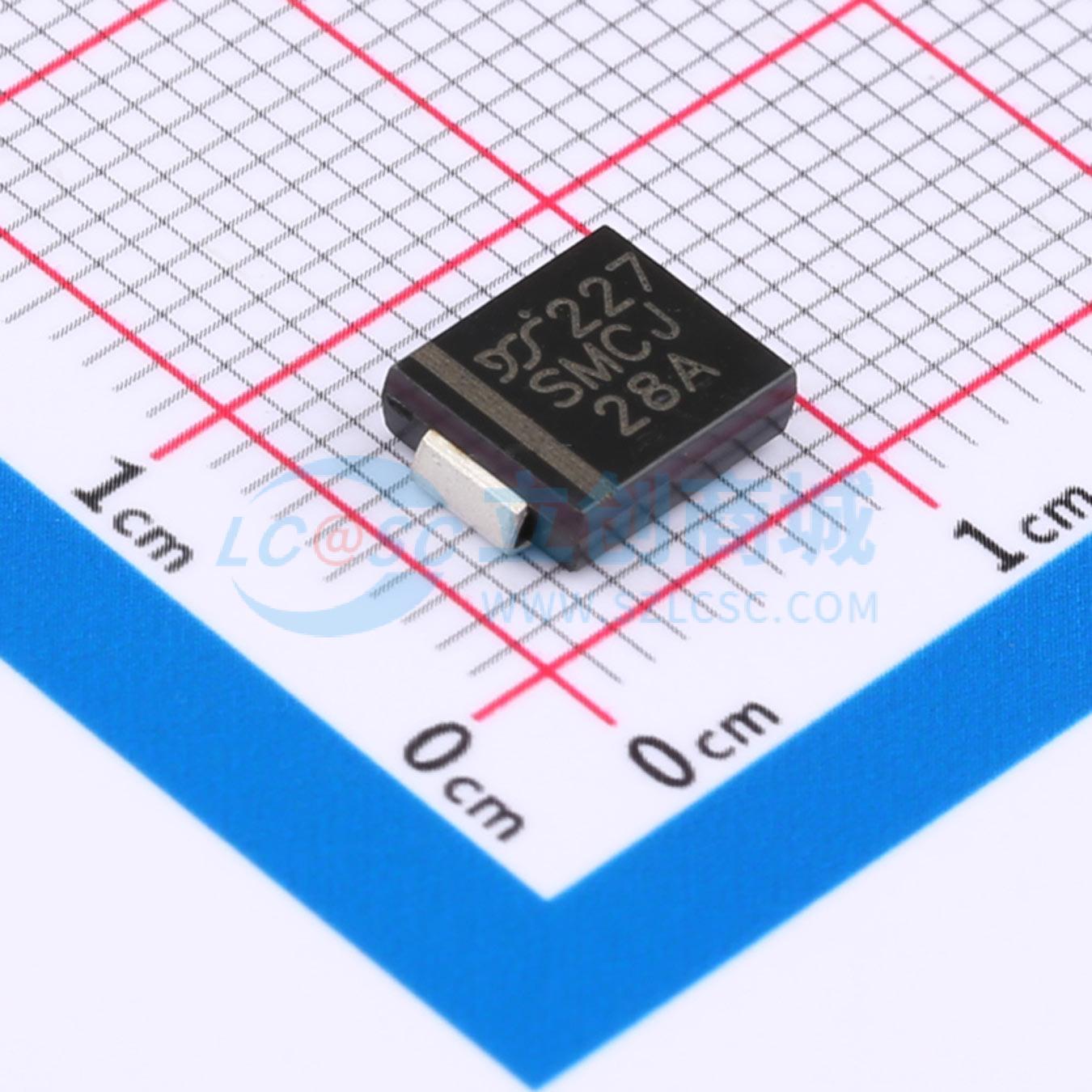 点击查看大图 SMCJ28AQ实物图