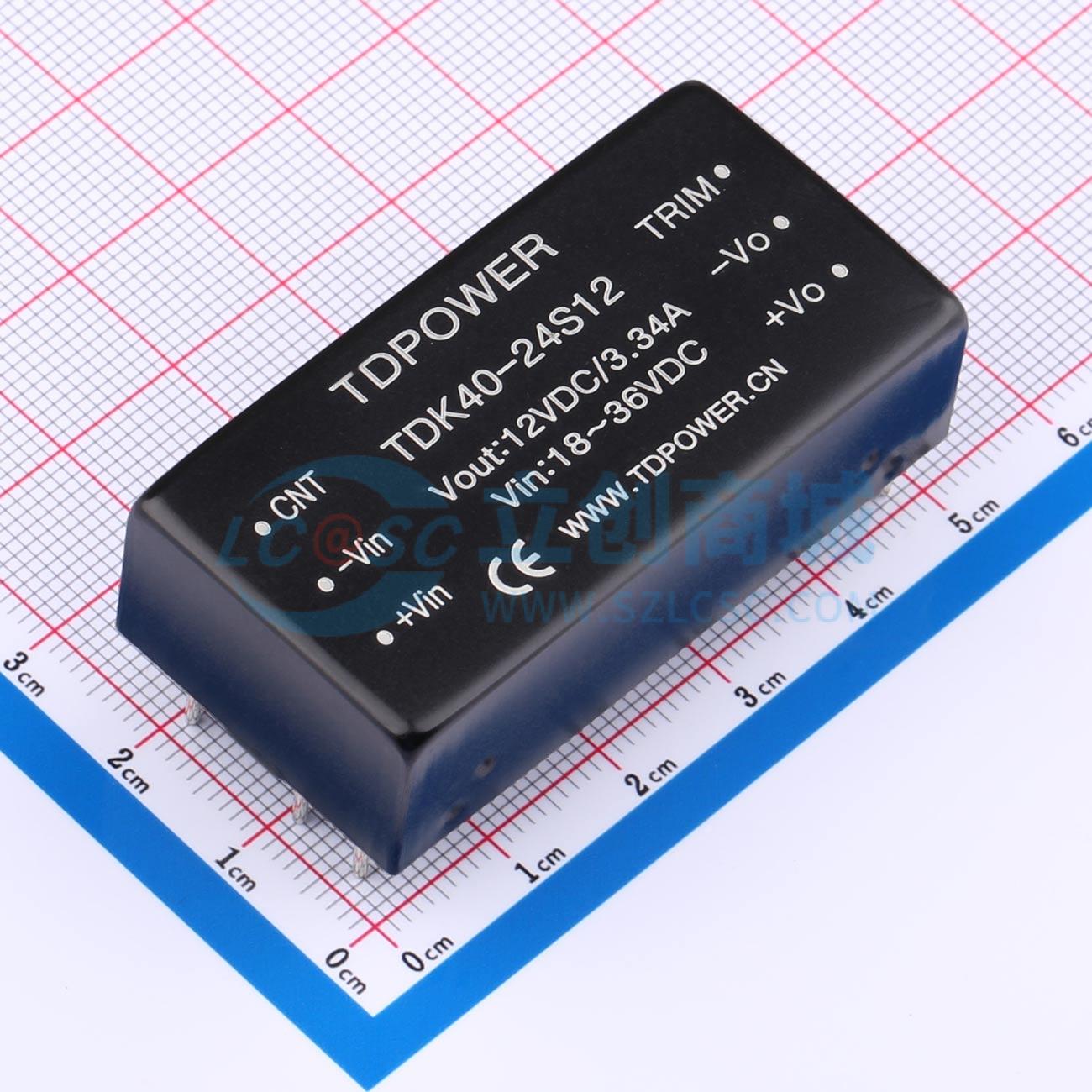 点击查看大图 TDK40-24S12实物图