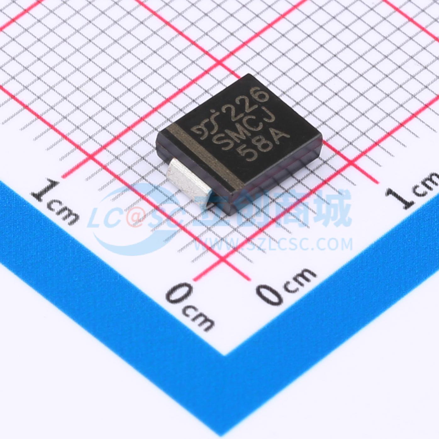 点击查看大图 SMCJ58AQ实物图