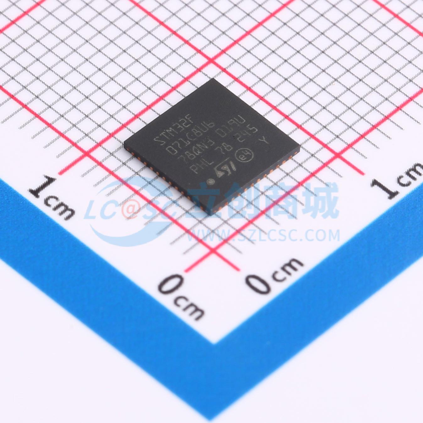 点击查看大图 STM32F071C8U6实物图