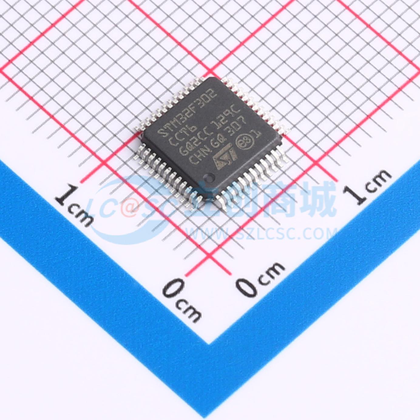 点击查看大图 STM32F302CCT6实物图