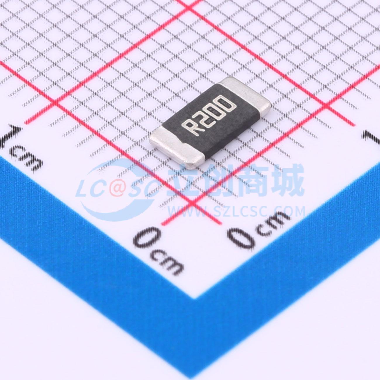 点击查看大图 HoYLR2512-2W-200mR-1%实物图