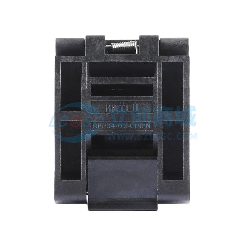 老化座QFP64-0.5 翻盖实物图