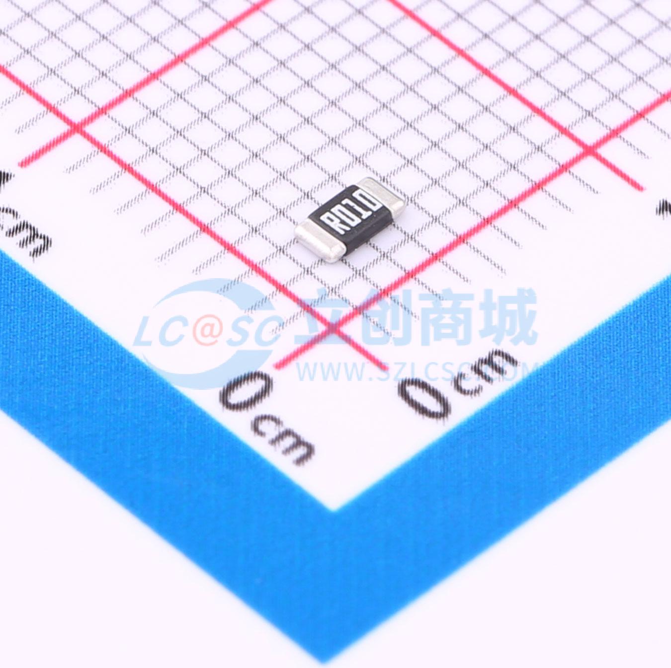 点击查看大图 HoYLR1206-1W-10mR-1%实物图