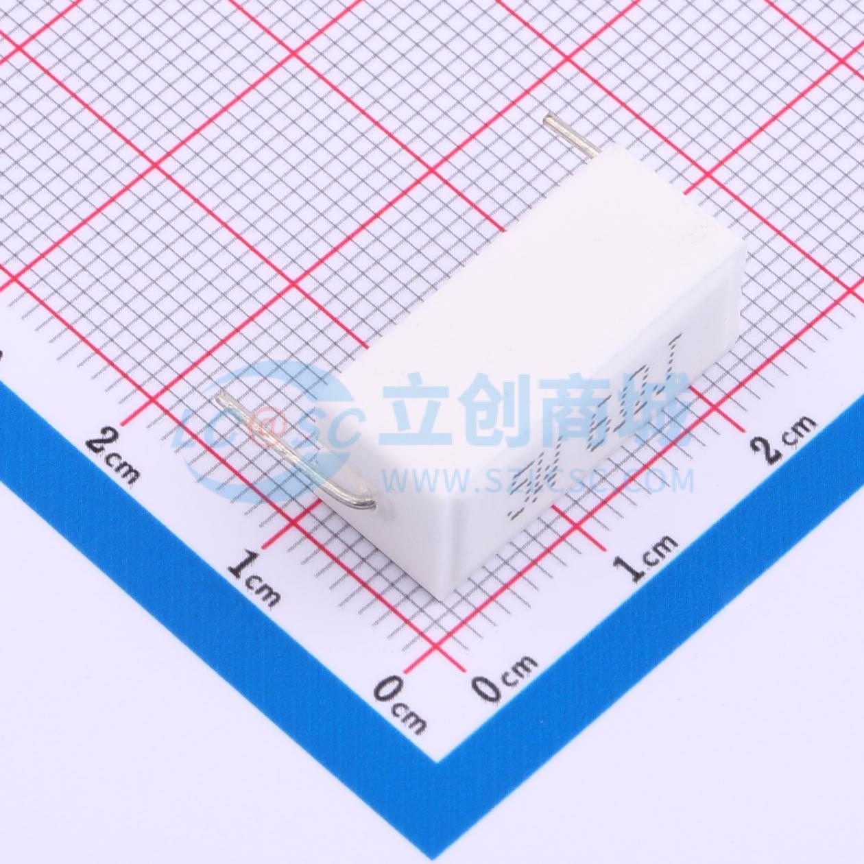 点击查看大图 SQP5W-6Ω±5%-9M实物图