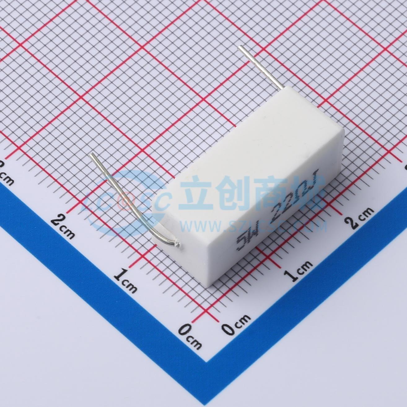 点击查看大图 SQP5W-22Ω±5%-9M实物图