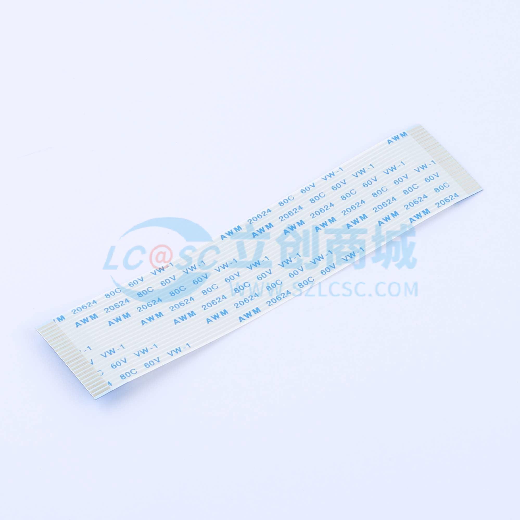 点击查看大图 FFC-1.0-22P-100mm实物图