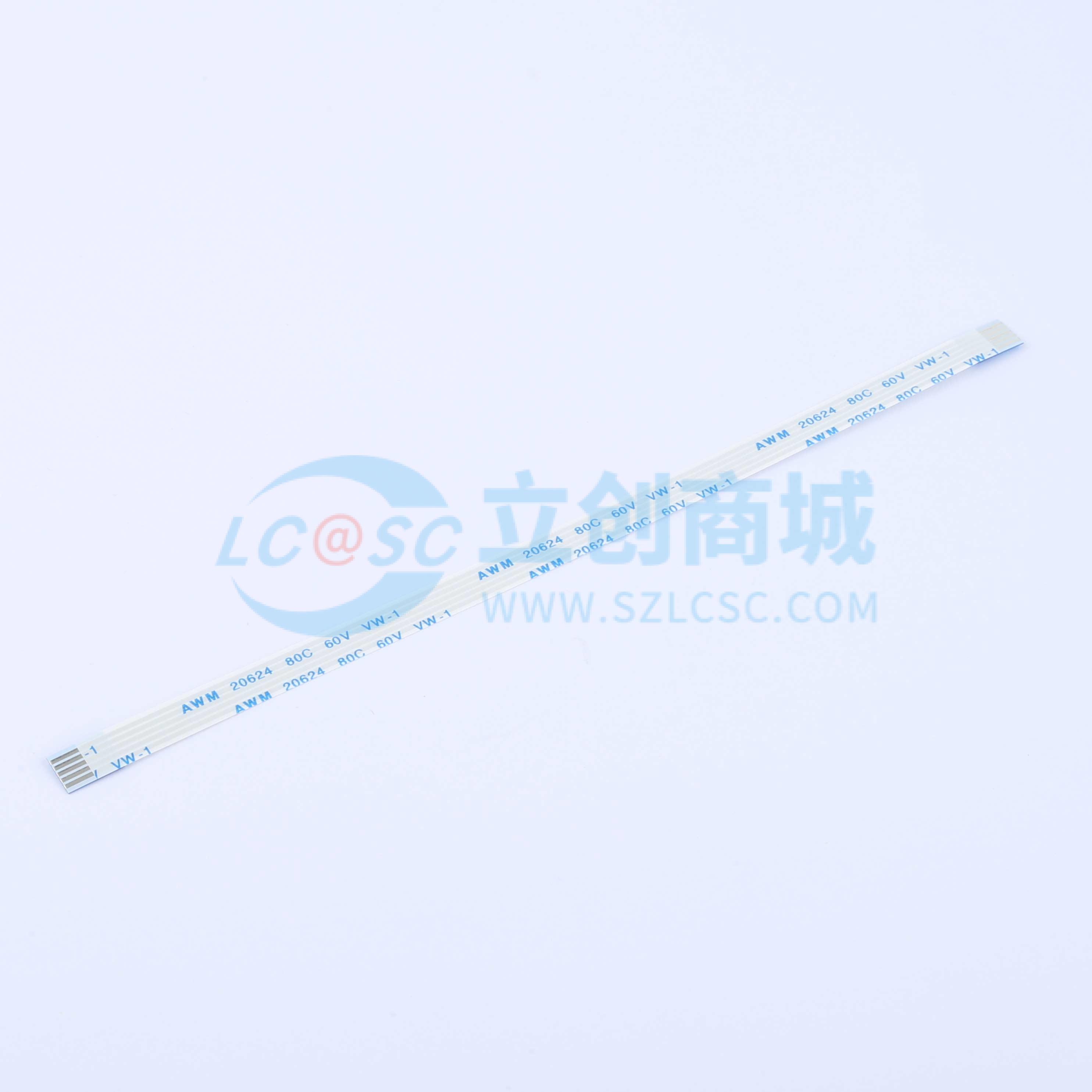 点击查看大图 FFC-1.0-5P-150mm实物图