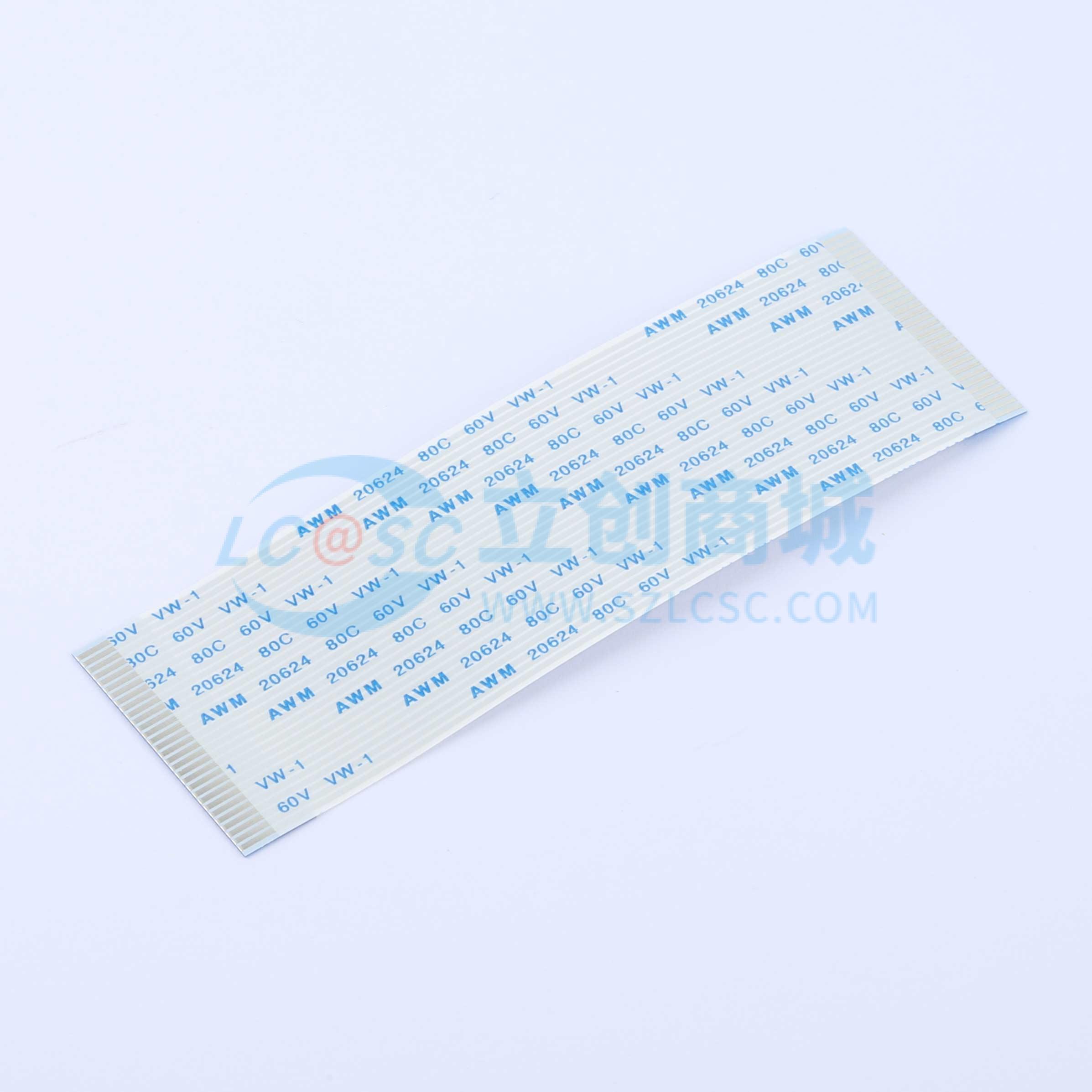 点击查看大图 FFC-1.0-30P-100mm实物图